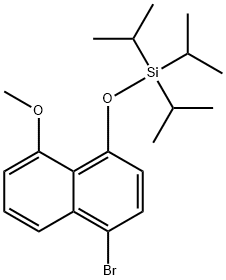 (4-broMo-8-Methoxynaphthalen-1-yloxy)triisopropylsilane Structure