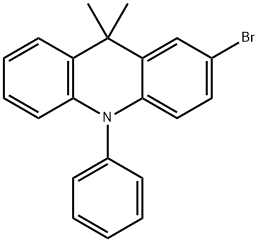 2-Bromo-9,10-dihydro-9,9-dimethyl-10-phenylacridine 구조식 이미지
