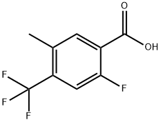 2-Fluoro-5-Methyl-4-(trifluoroMethyl)benzoic acid, 97% 구조식 이미지