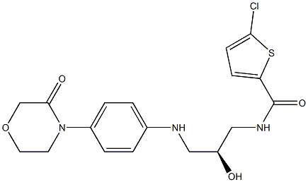 2-ThiophenecarboxaMide, 5-chloro-N-[(2S)-2-hydroxy-3-[[4-(3-oxo-4-Morpholinyl)phenyl]aMino]propyl]- Structure
