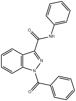 1-Benzoyl-N-phenyl-1H-indazole-3-carboxaMide Structure