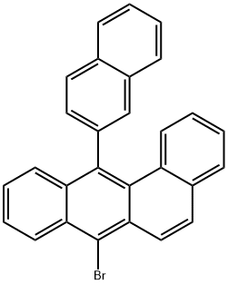 7-broMo-12-(naphthalen-2-yl)tetraphene 구조식 이미지