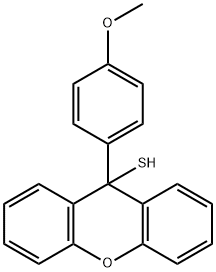 9-(4-Methoxyphenyl)-9H-xanthene-9-thiol 구조식 이미지