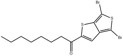 1-(4,6-dibroMothieno[3,4-b]thiophen-2-yl)octan-1-one 구조식 이미지