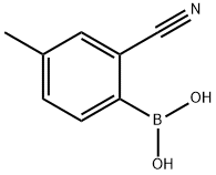 (2-Cyano-4-Methylphenyl)boronic acid Structure