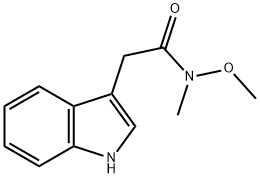 2-(1H-indol-3-yl)-N-Methoxy-N-MethylacetaMide 구조식 이미지