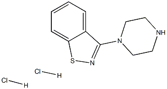 3-(Piperazin-1-yl)benzo[d]isothiazole dihydrochloride Structure