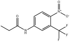 N-[4-Nitro-3-(trifluoromethyl)phenyl]ropanamide 구조식 이미지