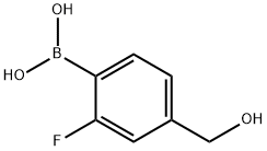 [2-플루오로-4-(하이드록시메틸)페닐]보론산 구조식 이미지