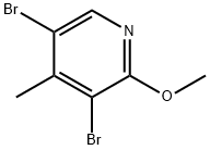 3,5-DibroMo-2-Methoxy-4-Methylpyridine 구조식 이미지