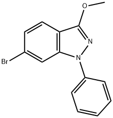 6-BroMo-3-Methoxy-1-phenyl-1H-indazole 구조식 이미지