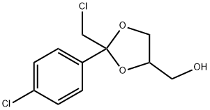 2(ChloroMethyl)2-(4-chlorophenyl)-1,3-Dioxolane-4-Methanol Structure