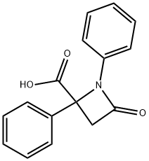 4-Oxo-1,2-diphenylazetidine-2-carboxylic acid Structure