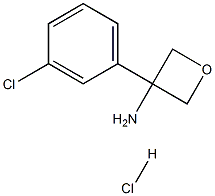 3-(3-Chlorophenyl)-3-oxetanaMine hydrochloride Structure