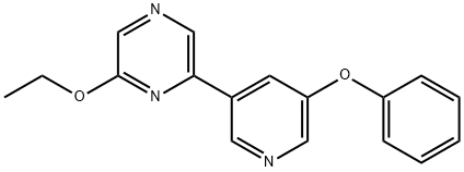 2-ethoxy-6-(5-phenoxypyridin-3-yl)pyrazine Structure