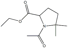 ethyl 1-acetyl-5,5-dimethylpyrrolidine-2-carboxylate Structure