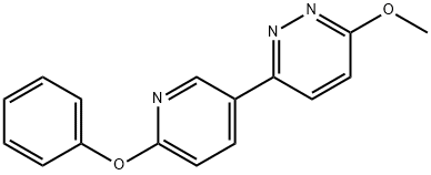 3-methoxy-6-(6-phenoxypyridin-3-yl)pyridazine 구조식 이미지