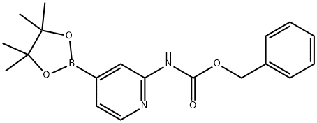 benzyl 4-(4,4,5,5-tetramethyl-1,3,2-dioxaborolan-2-yl)pyridin-2-ylcarbamate Structure