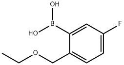 2-(에톡시메틸)-5-플루오로페닐보론산 구조식 이미지