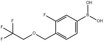 3-fluoro-4-((2,2,2-trifluoroethoxy)Methyl)phenylboronic acid Structure