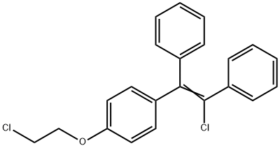 1-(2-Chloro-1,2-diphenylethenyl)-4-(2-chloroethoxy)benzene Structure