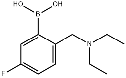 (2-((디에틸아미노)메틸)-5-플루오로페닐)붕소산 구조식 이미지