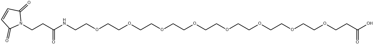 Mal-PEG8-COOH Structure