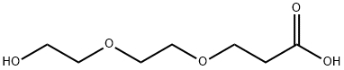 3-[2-(2-Hydroxyethoxy)ethoxy]propanoic acid Structure