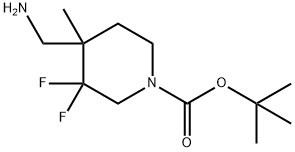 tert-butyl 4-(aMinoMethyl)-3,3-difluoro-4-Methylpiperidine-1-carboxylate 구조식 이미지