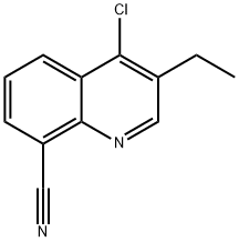 4-chloro-3-ethylquinoline-8-carbonitrile Structure