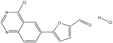 5-(4-chloro-6-quinazoliny)-2-Furancarboxaldehyde,hydrochloride 구조식 이미지
