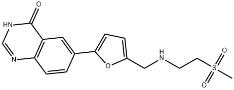 6-(5-((2-(Methylsulfonyl)ethylaMino)Methyl)furan-2-yl)quinazolin-4(3h)-one Structure