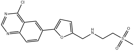 1334953-75-1 N-((5-(4-chloroquinazolin-6-yl)furan-2-yl)Methyl)-2-(Methylsulfonyl)ethanaMine