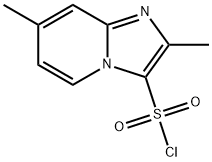 2,7-디메틸이미다조[1,2-a]피리딘-3-설포닐클로라이드 구조식 이미지