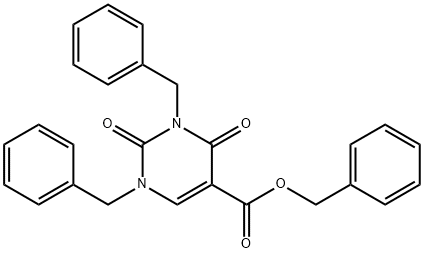 벤질1,3-디벤질-2,4-디옥소-1,2,3,4-테트라히드로피리미딘-5-카르복실레이트 구조식 이미지