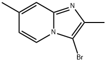 3-broMo-2,7-디메틸미다조[1,2-a]피리딘 구조식 이미지
