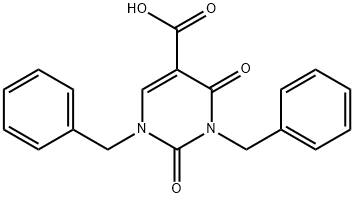 1,3-dibenzyl-2,4-dioxo-1,2,3,4-tetrahydropyriMidine-5-carboxylic acid Structure