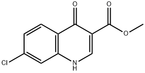 7-Chloro-1,4-dihydro-4-oxo-3-quinolinecarboxylic acid methyl ester Structure