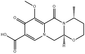 (4R,12aS)-7-Methoxy-4-Methyl-6,8-dioxo-3,4,6,8,12,12a-hexahydro-2H-[1,3]oxazino[3,2-d]pyrido[1,2-a]pyrazine-9-carboxylic acid 구조식 이미지