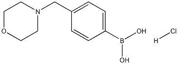 (4-(MorpholinoMethyl)phenyl)boronic acid (hydrochloride) Structure