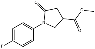 Methyl 1-(4-fluorophenyl)-5-oxopyrrolidine-3-carboxylate Structure
