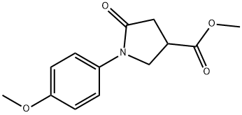 Methyl 1-(4-Methoxyphenyl)-5-oxopyrrolidine-3-carboxylate 구조식 이미지