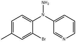 3-(1-(2-BroMo-4-Methylphenyl)hydrazinyl)pyridine Structure