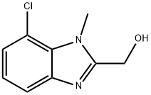 (7-클로로-1-메틸-1H-벤조[d]이미다졸-2-일)메탄올 구조식 이미지