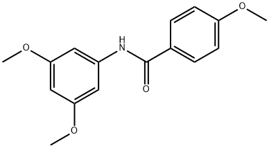 N-(3,5-Dimethoxyphenyl)-4-methoxybenzamide 구조식 이미지