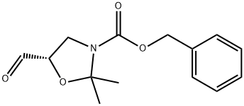 3-Oxazolidinecarboxylic acid, 5-forMyl-2,2-diMethyl-, phenylMethyl ester, (5S)- 구조식 이미지