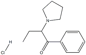 α-Pyrrolidinobutiophenone (hydrochloride) 구조식 이미지