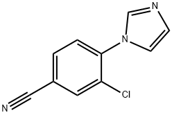 3-Chloro-4-(iMidazol-1-yl)benzonitrile 구조식 이미지