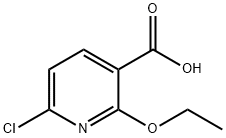 6-Chloro-2-ethoxynicotinic acid 구조식 이미지