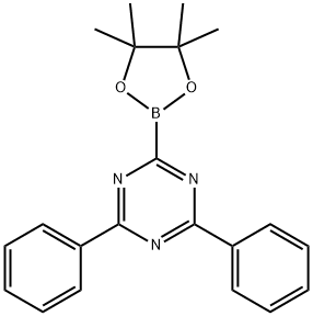 2,4-Diphenyl-6-(4,4,5,5-tetramethyl-[1,3,2] dioxaborolan-2-yl)-[1,3,5]triazine Structure